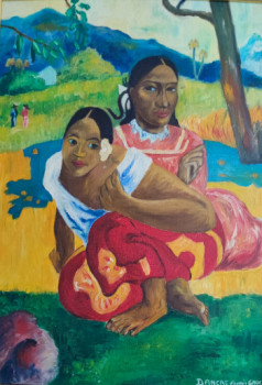 Œuvre contemporaine nommée « "Les Femmes de Gauguin II..." », Réalisée par MARC DANCRE