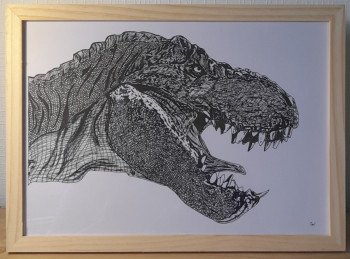 Œuvre contemporaine nommée « T-Rex », Réalisée par CRéAWILL