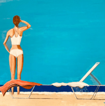 Œuvre contemporaine nommée « On the beach 1 », Réalisée par MOLIA