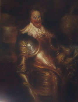 Œuvre contemporaine nommée « D'après Anthony Van Dyck, Portrait of Frederick Henry, Prince of Orange County », Réalisée par LA CIGOGNE