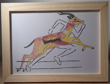 Œuvre contemporaine nommée « Gazelle », Réalisée par CRéAWILL