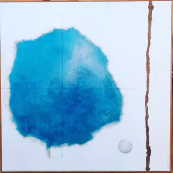 Œuvre contemporaine nommée « Bleu(e) », Réalisée par MARC BOLLINGER