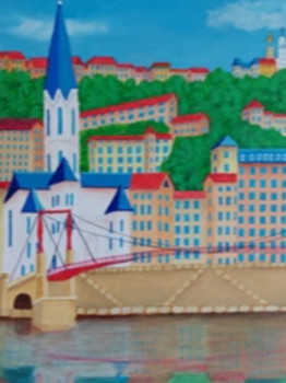 Œuvre contemporaine nommée « Eglise St Georges "vieux Lyon" », Réalisée par COMBEMICHEL