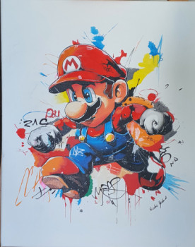 Œuvre contemporaine nommée « Mario », Réalisée par CREATIVELINE