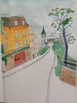 Œuvre contemporaine nommée « Montmartre », Réalisée par JULYLINK