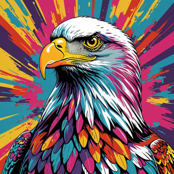 aigle pop art Sur le site d’ARTactif