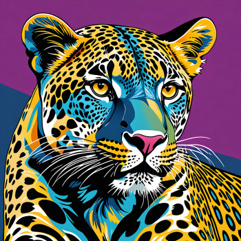 guépard pop art Sur le site d’ARTactif