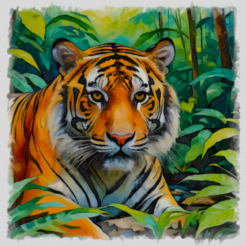 tigre du bengal Sur le site d’ARTactif