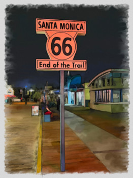 santa Monica LA road66 Sur le site d’ARTactif