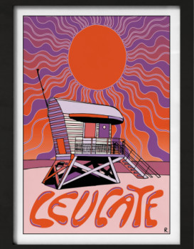 Œuvre contemporaine nommée « Leucate - La Cabane », Réalisée par AIRE GRAPHIC