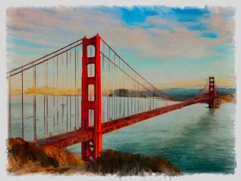 golden gate san Fransisco Sur le site d’ARTactif