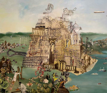 Œuvre contemporaine nommée « Turmbau zu Babel », Réalisée par RENATA RENATA KOS