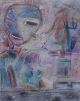 Œuvre contemporaine nommée « JAZZ PAINTING B1 », Réalisée par RAMON LOPEZ