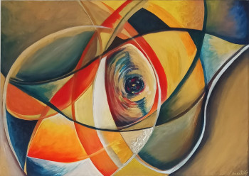 Œuvre contemporaine nommée « EYE SEE YOU », Réalisée par SARAH