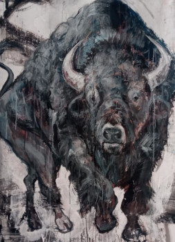 Œuvre contemporaine nommée « Buffalo », Réalisée par BENICHOU