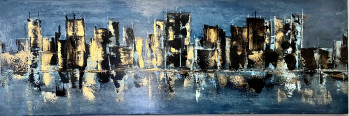 Œuvre contemporaine nommée « Blue city », Réalisée par LILI RED