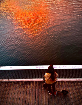 Œuvre contemporaine nommée « Aurore nocturne », Réalisée par PHOT’GRAV’