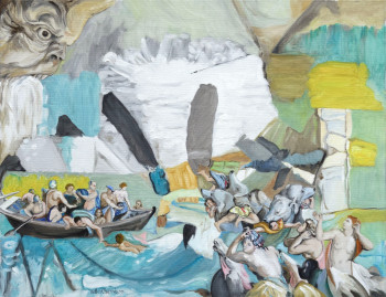 Œuvre contemporaine nommée « Charybde et Scylla », Réalisée par GILLES CHAMBON