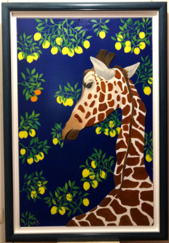 Œuvre contemporaine nommée « Girafe aux citrons et aux clémentines Corse ... », Réalisée par FRANK