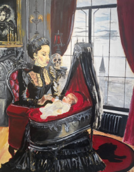 Œuvre contemporaine nommée « The gothic cradle », Réalisée par NADINE DARTIS