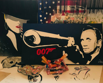 Œuvre contemporaine nommée « Bond », Réalisée par FRANCKPOPART