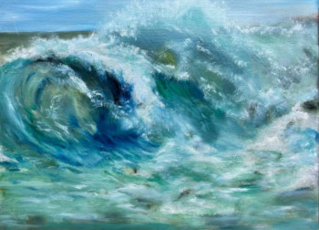 Œuvre contemporaine nommée « La vague », Réalisée par NATH BRINON