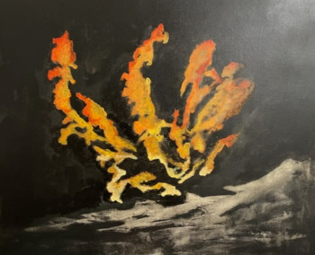 Œuvre contemporaine nommée « Explosion III », Réalisée par LJ ART