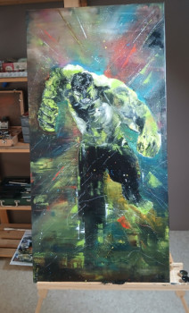 Œuvre contemporaine nommée « Hulk », Réalisée par GAEL BOITIAUX