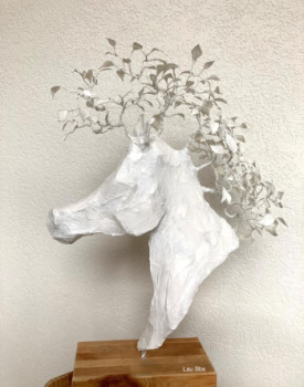 Œuvre contemporaine nommée « Equus Sylvestris », Réalisée par LAU BARBAUX