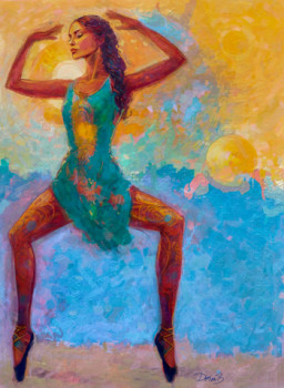 Œuvre contemporaine nommée « Modern dancing girl », Réalisée par DORON B