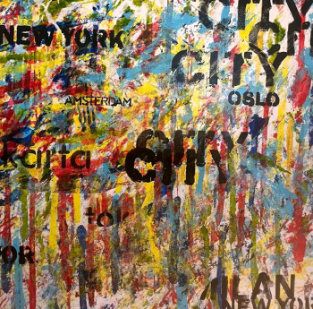 Œuvre contemporaine nommée « City », Réalisée par EDITH MARY G.