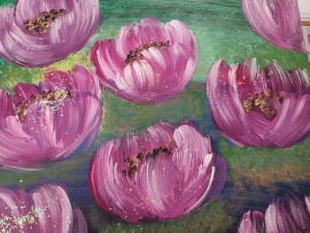 Œuvre contemporaine nommée « SEEROSEN - water lilies », Réalisée par FAIRYDUST