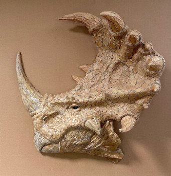 Œuvre contemporaine nommée « Pachyrhinosaurus », Réalisée par ANTHONY HERCOUET