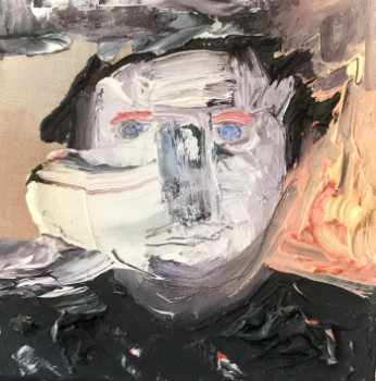 Œuvre contemporaine nommée « AUTOPORTRAIT 1 (Vivre avec le feu…) », Réalisée par CHRISTOPHE LE BIHAN