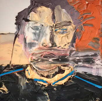 Œuvre contemporaine nommée « AUTOPORTRAIT 5 (Vivre avec le feu…) », Réalisée par CHRISTOPHE LE BIHAN