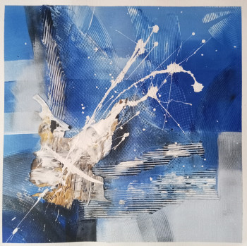 Œuvre contemporaine nommée « Acrylique mixed media », Réalisée par SOPHIE LECESNE