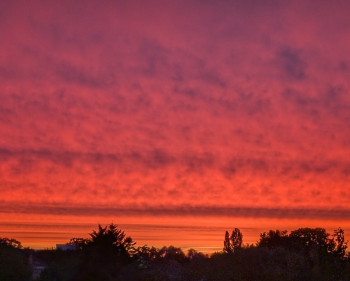 Œuvre contemporaine nommée « Der Himmel brennt », Réalisée par G.K.