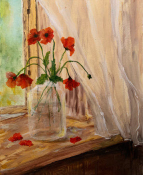 Œuvre contemporaine nommée « Poppies », Réalisée par OLEKSANDRA HORSCROFT