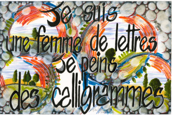 Œuvre contemporaine nommée « Femme de lettres. », Réalisée par FRANçOISE