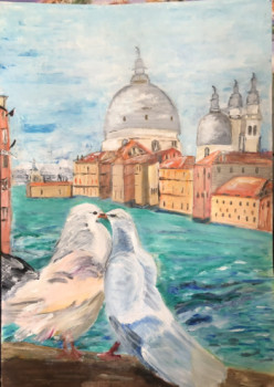 Œuvre contemporaine nommée « Venice, le grand canal », Réalisée par DANA M