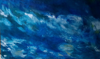 Œuvre contemporaine nommée « La mer », Réalisée par CLOTHILDE DE LA PRESLE