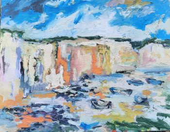 Œuvre contemporaine nommée « Ault et ses falaises », Réalisée par CLOTHILDE DE LA PRESLE