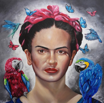 Œuvre contemporaine nommée « Viva Frida ! », Réalisée par ESTELLE BARBET