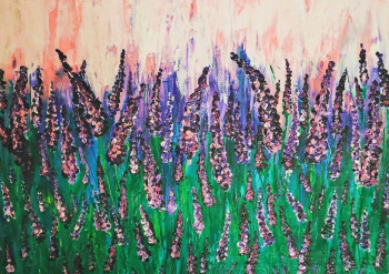 Œuvre contemporaine nommée « Lavendel », Réalisée par OKSANA TSVETYANSKA