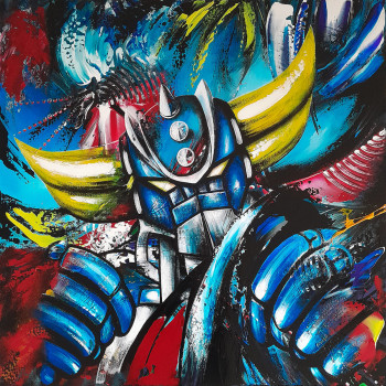 Œuvre contemporaine nommée « Super Grendizer », Réalisée par ESTELLE BARBET