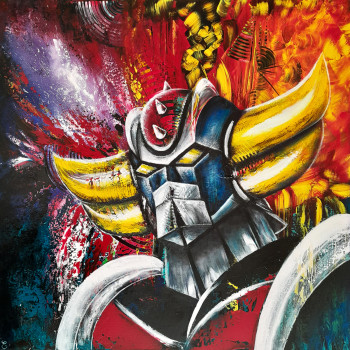 Œuvre contemporaine nommée « The Great Grendizer », Réalisée par ESTELLE BARBET