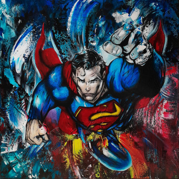 Œuvre contemporaine nommée « Invincible Superman », Réalisée par ESTELLE BARBET