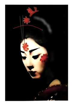 Œuvre contemporaine nommée « Geisha », Réalisée par AERO