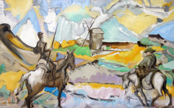 Œuvre contemporaine nommée « Don Quichotte », Réalisée par GILLES CHAMBON