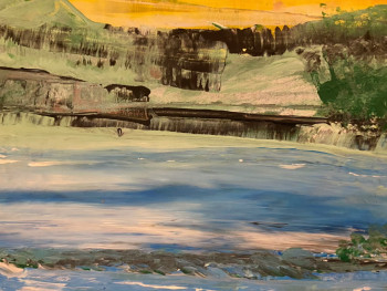 Œuvre contemporaine nommée « Le lac », Réalisée par NAWAL